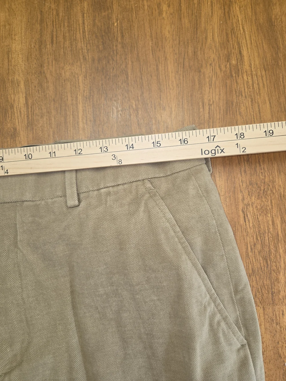 Banana Republic Men's Tan Chino Pants Brushed Cotton 4-pockets 34x30 Flat Front